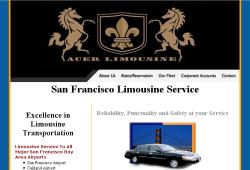 Acer Limo - San Francisco Limousine website design graphic
