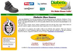 Diabetic Shoe Source website design graphic