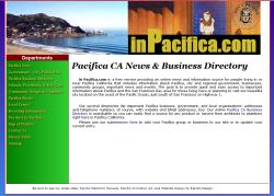 pacifica business directory website design graphic