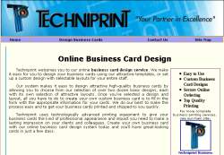 Techniprint Online Business Card Design Site