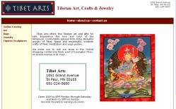 Tibet Arts and Jewelry website