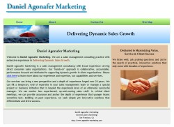 Daniel Agonafer Marketing website design graphic